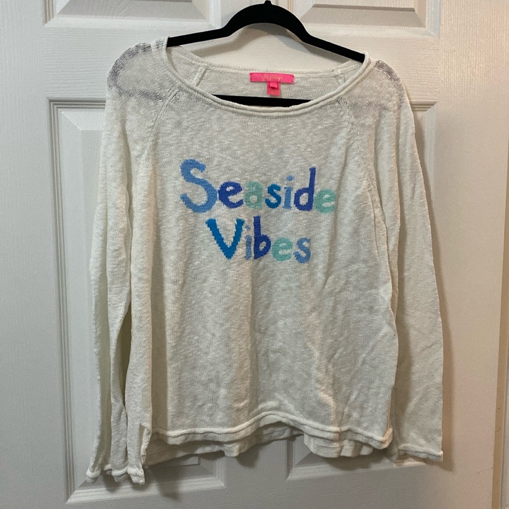 Lilly Pulitzer tshirt XL “seaside vibes”- good condition